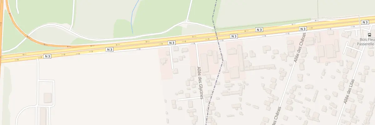 Plan du 10 Rte Nle 3 Paris A Metz à Villeparisis