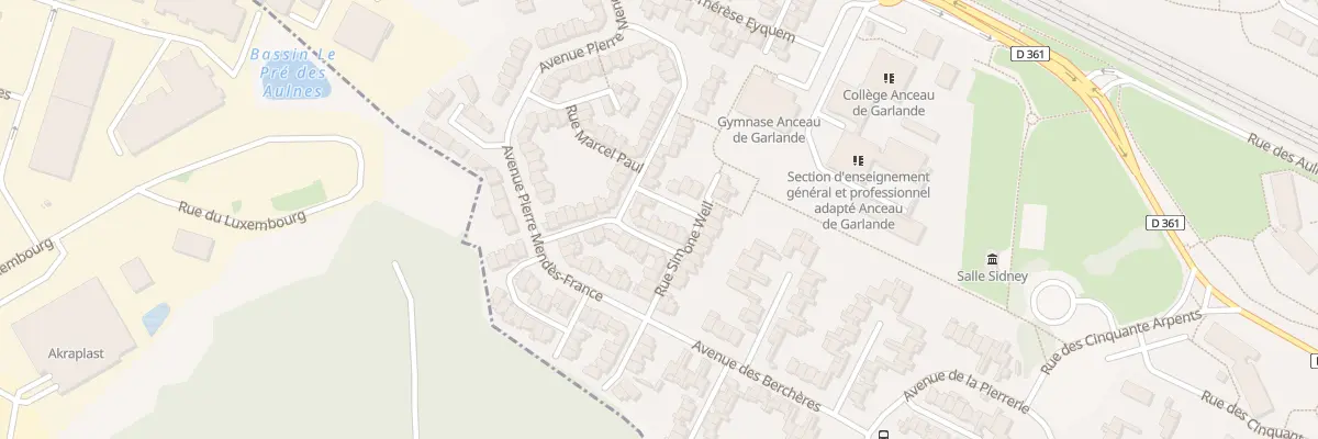 Plan du 8 Rue Daniel Casanova à Roissy-en-Brie