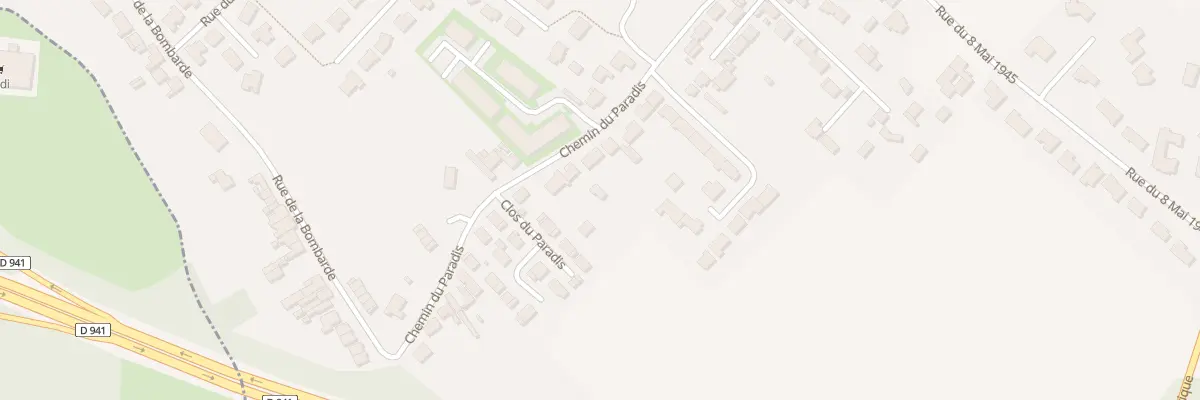 Plan du 95 Che du Paradis à Verquin