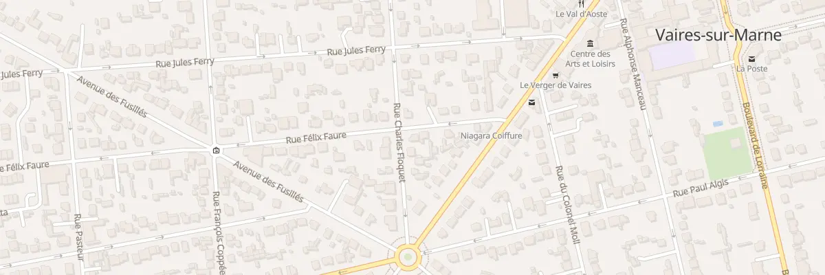 Plan du 15 Rue Félix Faure à Vaires-sur-Marne