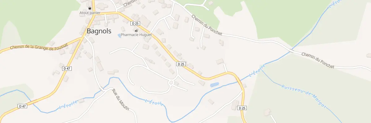 Plan du 5038A Bagnols à Bagnols