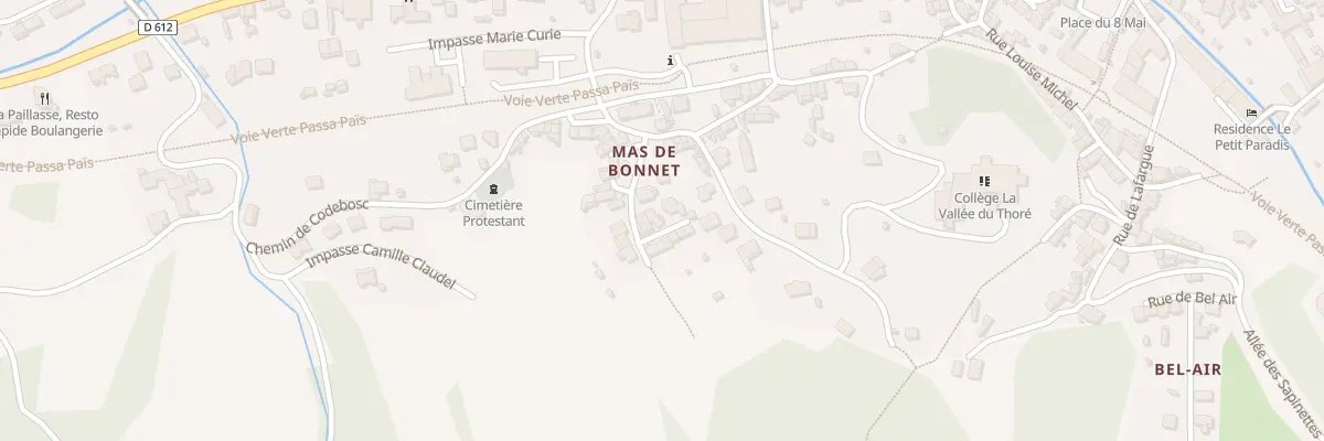 Plan du 9 Rue de la Peyrière à Labastide-Rouairoux