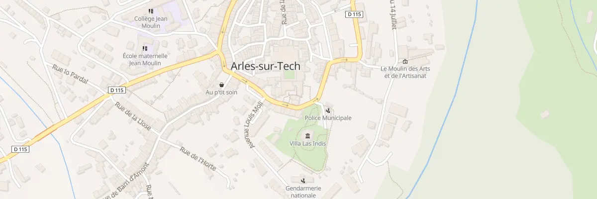 Plan du 4 Vc Valls Jean Baptiste Barjau à Arles-sur-Tech