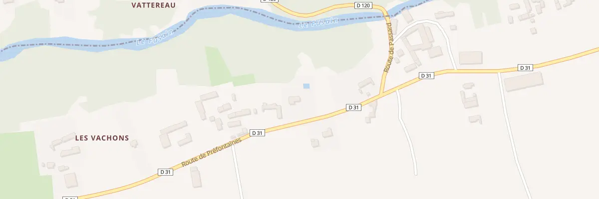 Plan du 37 Rte de Préfontaines à Courtempierre