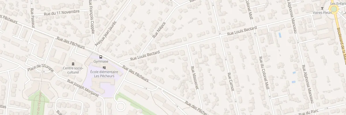 Plan du 93 Rue Louis Bectard à Vaires-sur-Marne