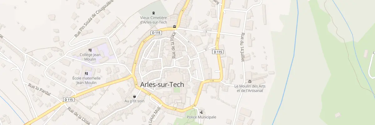 Plan du 1 Rue El Carrero à Arles-sur-Tech