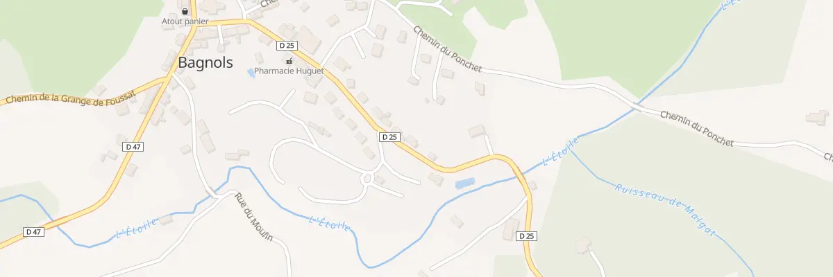 Plan du 5037 Bagnols à Bagnols