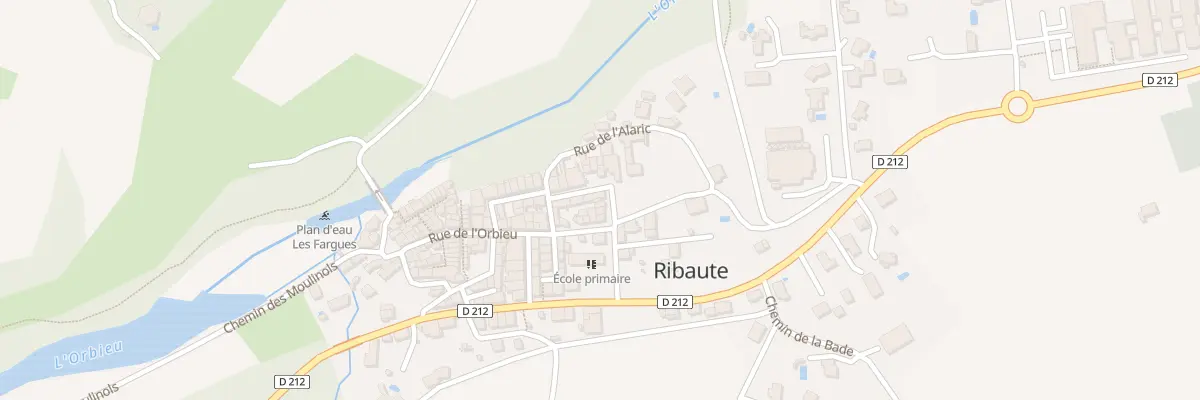 Plan du 10 Rue de l’Orbieu à Ribaute