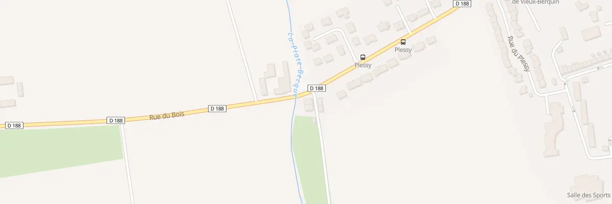 Plan du 597 Rue du Bois à Vieux-Berquin