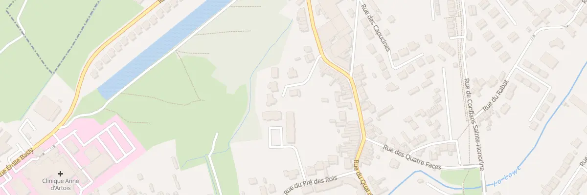 Plan du 317A Rue du Quai de Bruay à Béthune