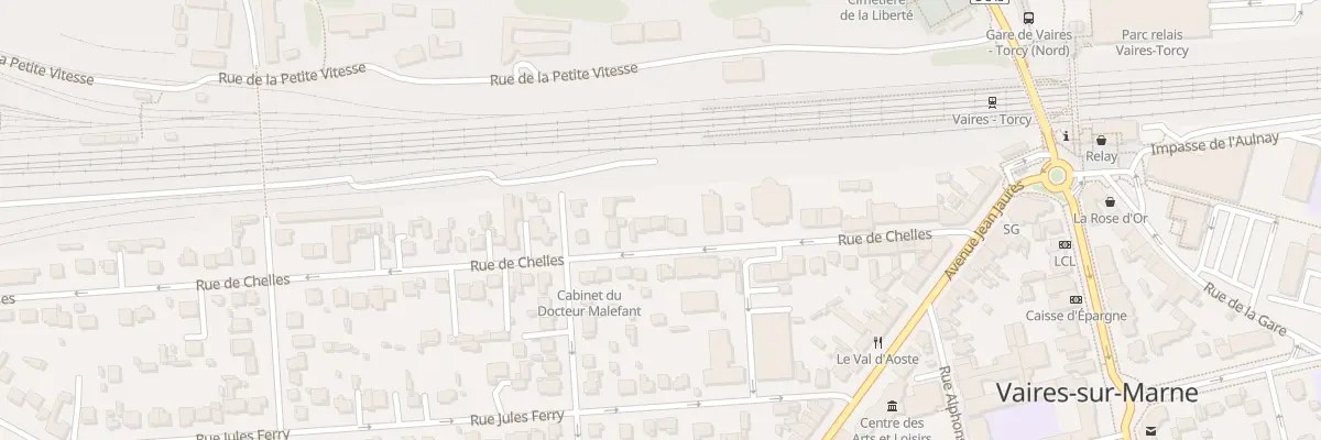 Plan du 36 Rue de Chelles à Vaires-sur-Marne
