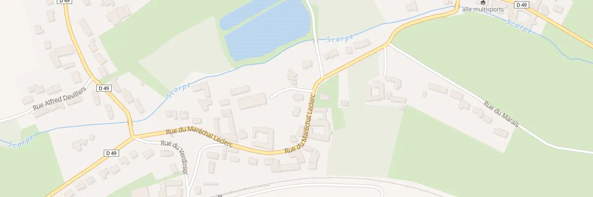 Plan du 18 Rue du Marechal Leclerc à Frévin-Capelle