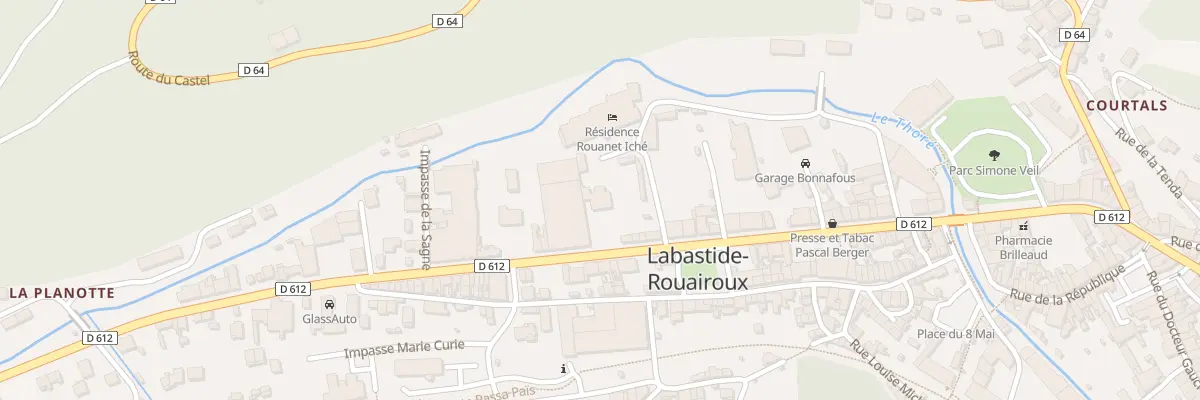 Plan du 13 Bd Carnot à Labastide-Rouairoux