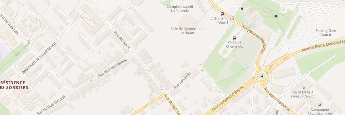 Plan du 16 Rue du Bois Dérodé à Béthune