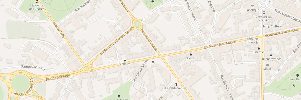 Plan du 224 Bd Vauban à Béthune