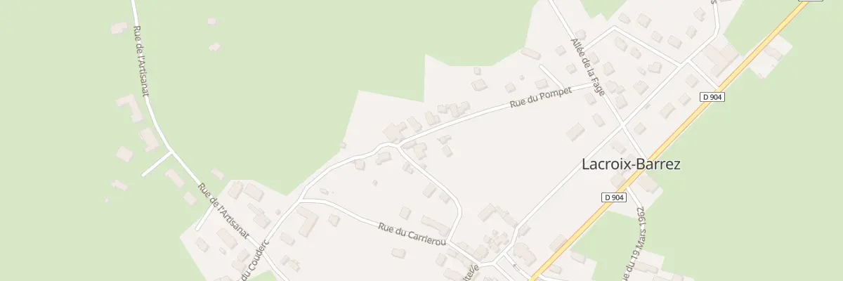 Plan du 14 Rue du Pompet à Lacroix-Barrez