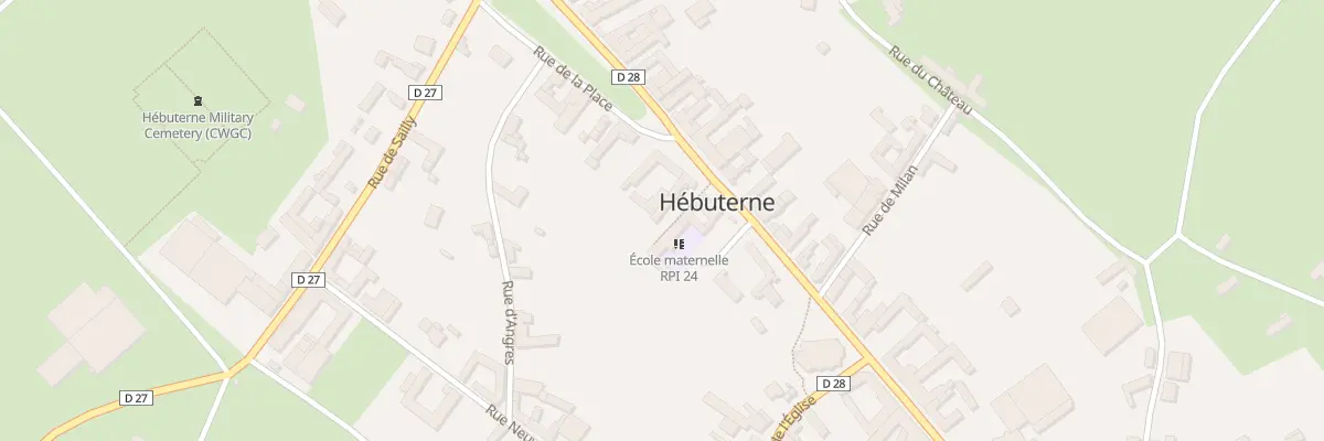 Plan du 1 Rue de la Place à Hébuterne