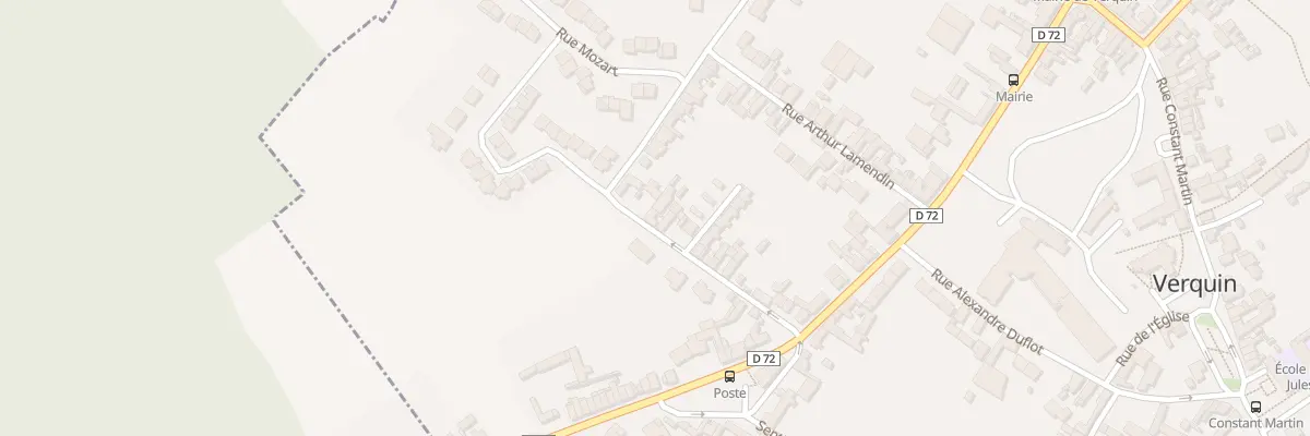 Plan du 34 Rue Raoul Briquet à Verquin