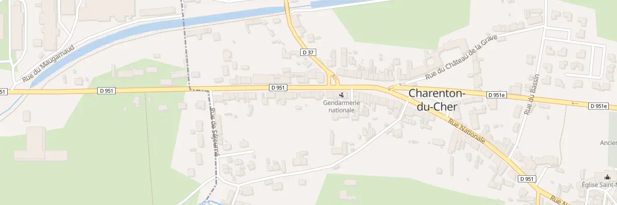 Plan du 24 Rue Nationale à Charenton-du-Cher