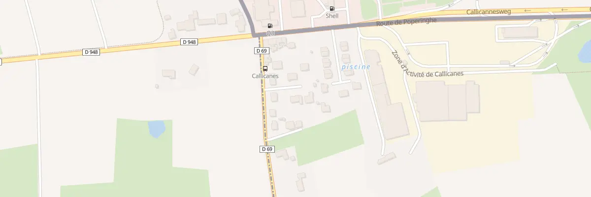 Plan du 2206 Rte de Callicanes à Godewaersvelde