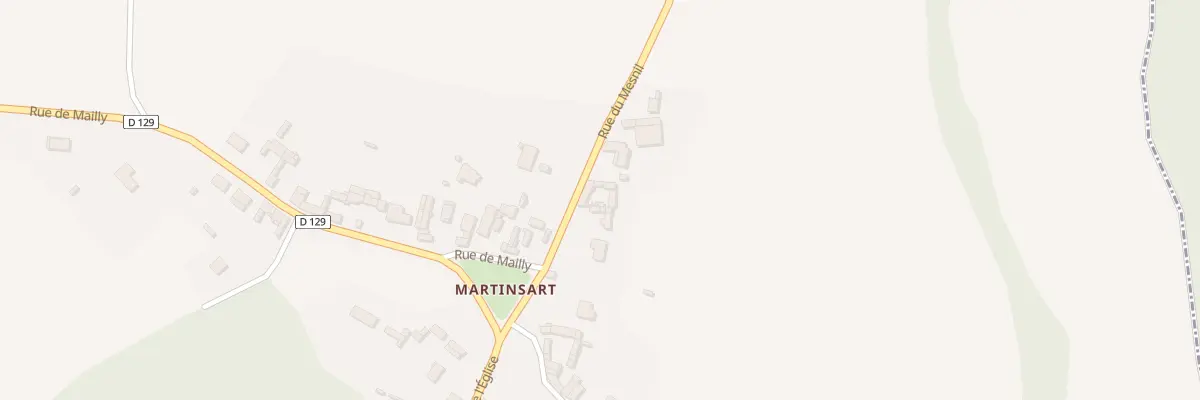 Plan du 12 Rue de Mesnil à Mesnil-Martinsart