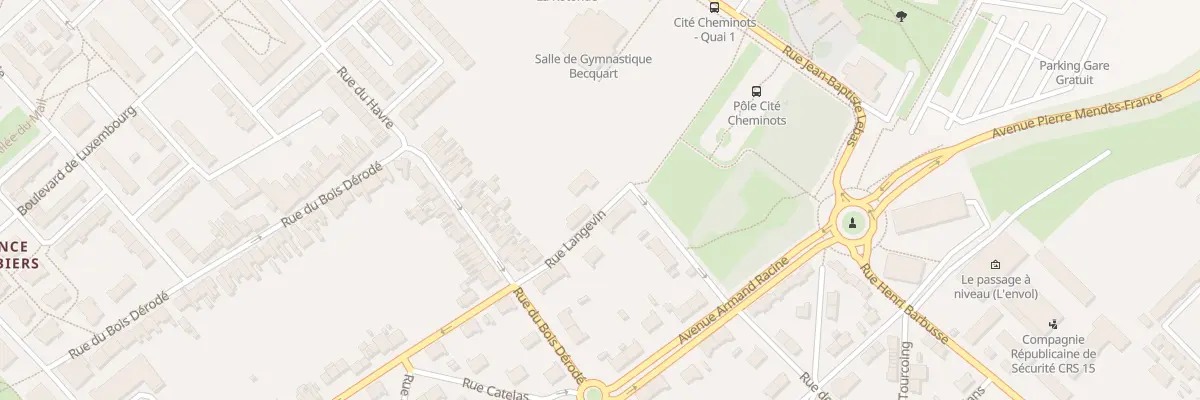 Plan du 28 Rue Paul Langevin à Béthune