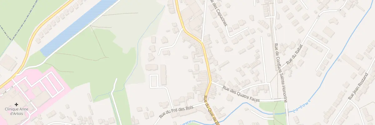Plan du 213 Rue du Quai de Bruay à Béthune