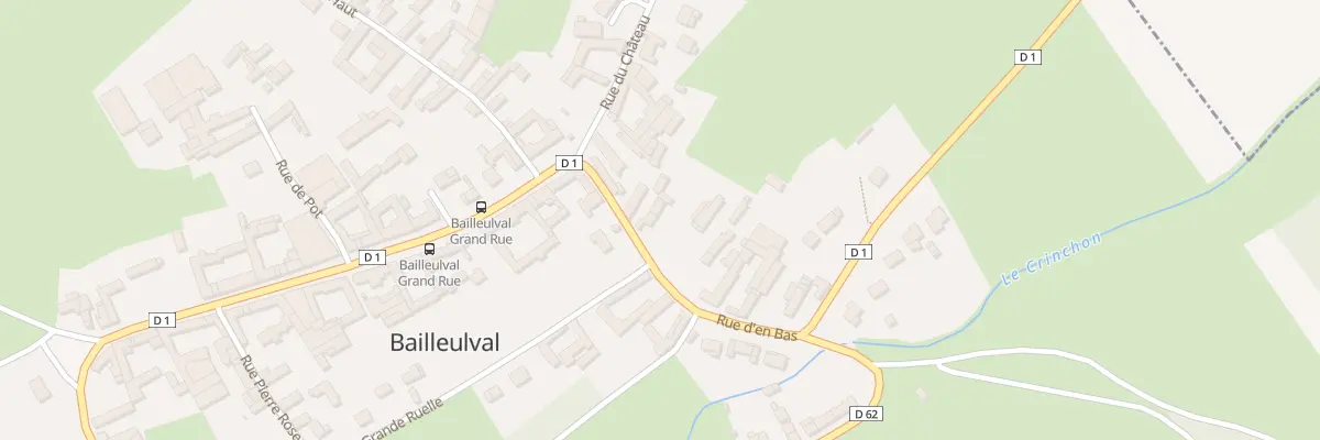 Plan du 1B Rue d’En Bas à Bailleulval