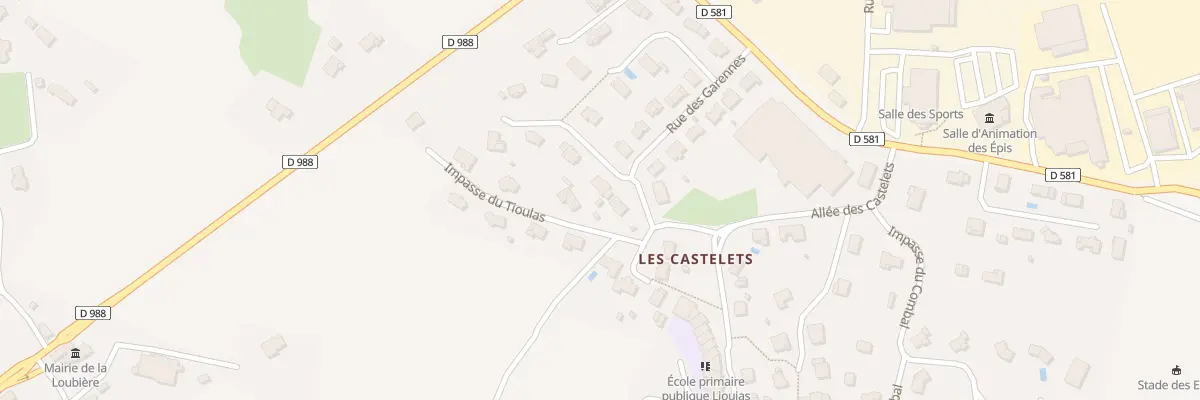 Plan du 5504 Les Castelets à La Loubière