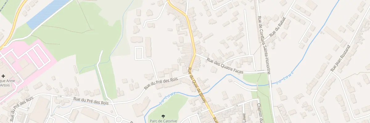 Plan du 137 Rue du Quai de Bruay à Béthune
