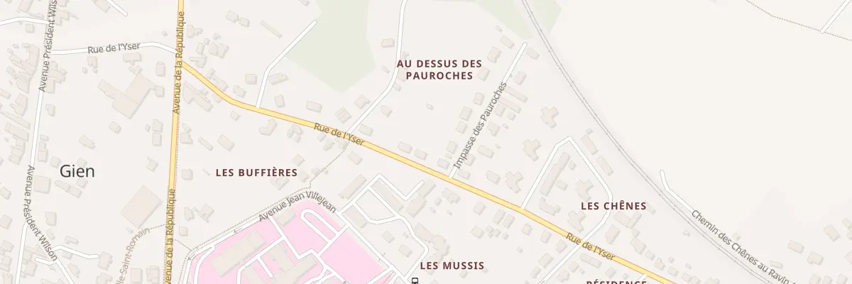 Plan du 27 Rue de l’Yser à Gien