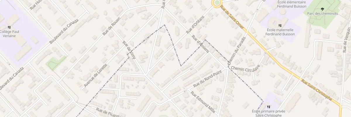 Plan du 31 Rue d’Orléans à Béthune