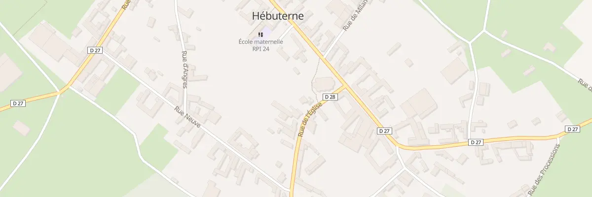 Plan du 1 Rue de l’Eglise à Hébuterne