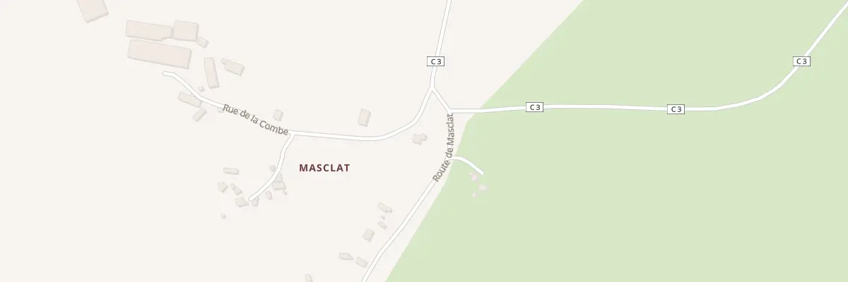 Plan du 5358 Masclat à Taussac