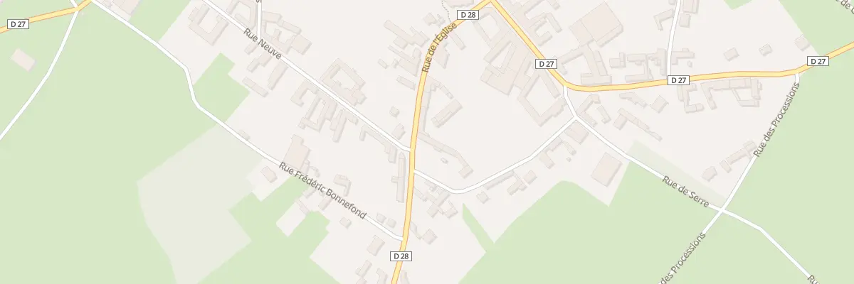 Plan du 10 Rue de l’Eglise à Hébuterne