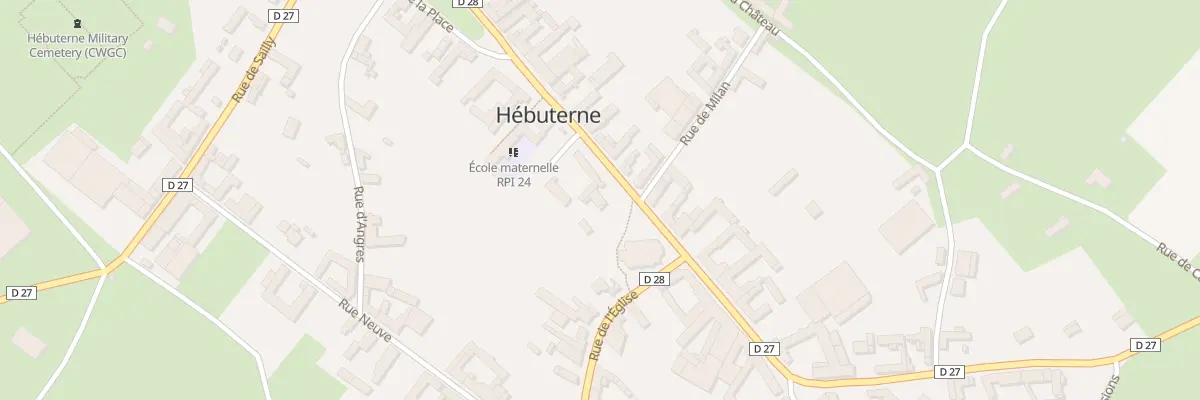Plan du 8 Gr Grand Rue à Hébuterne