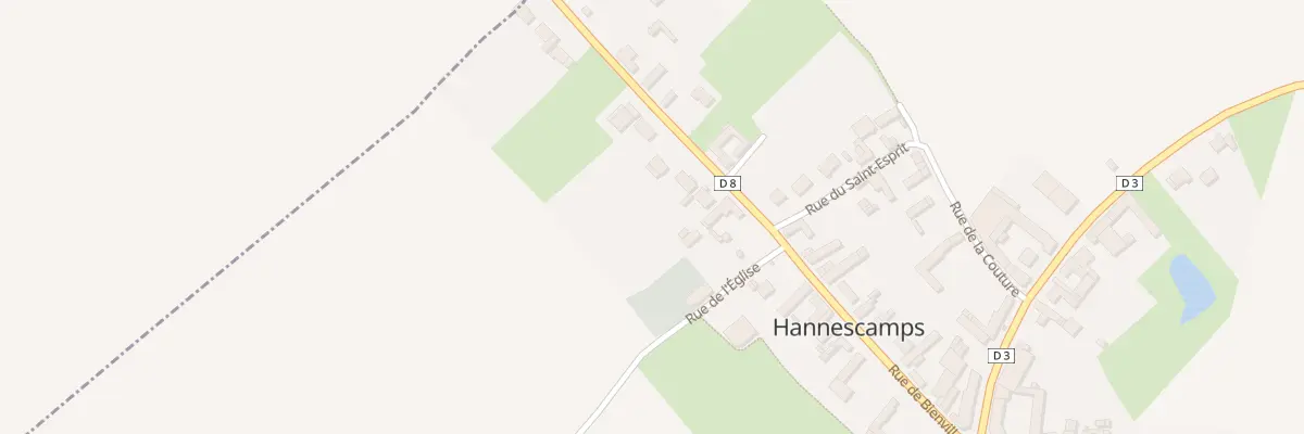 Plan du 15 Rue de Bienvillers à Hannescamps