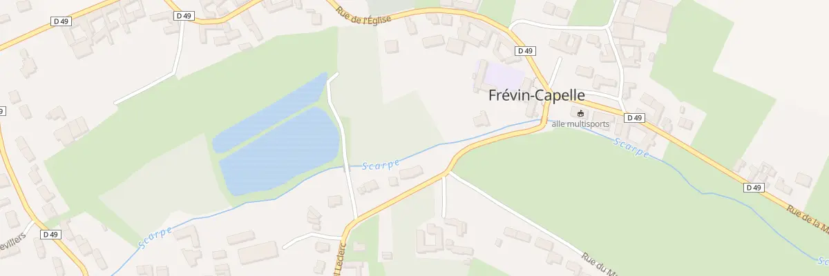Plan du 5213 Le Village à Frévin-Capelle