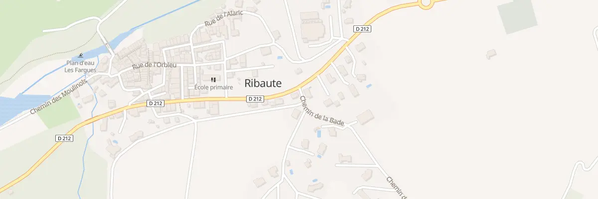 Plan du 1B Les Planels à Ribaute