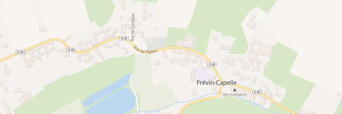 Plan du 5 Rue de l’Eglise à Frévin-Capelle