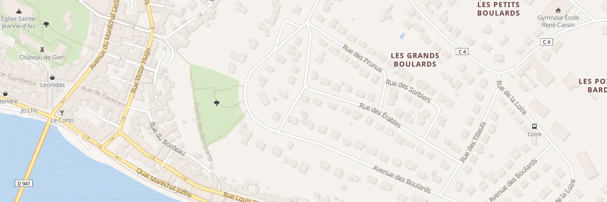 Plan du 23 Rue des Erables à Gien