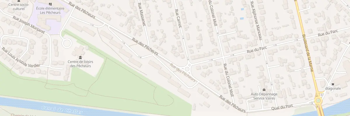 Plan du 22 Rue des Pêcheurs à Vaires-sur-Marne