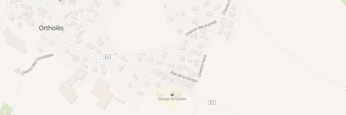 Plan de la Rue de la Canibiere à La Loubière