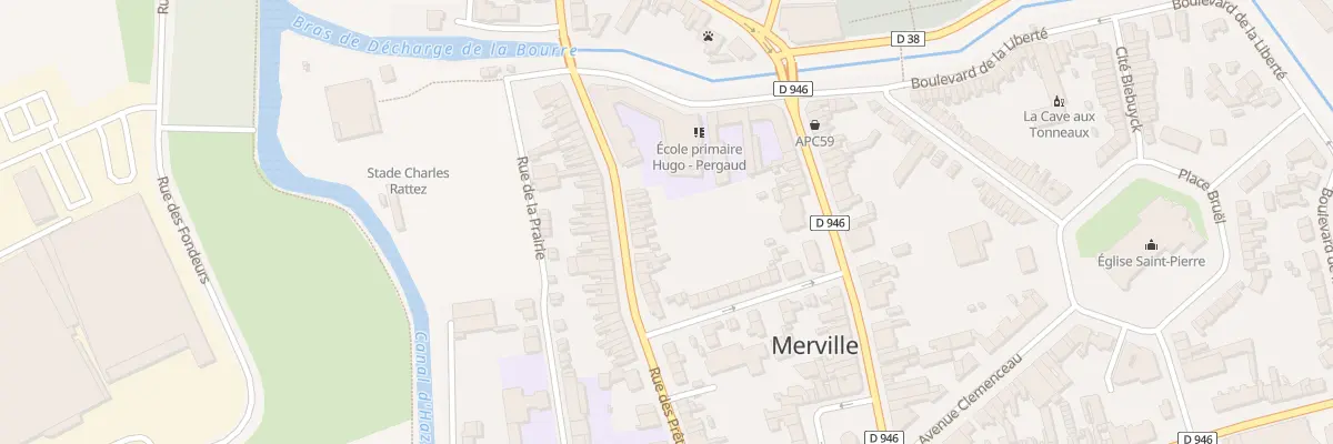 Plan du 44 Rue des Pretres à Merville