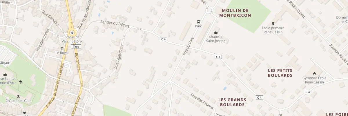 Plan du 61 Av des Boulards à Gien