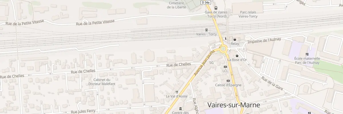 Plan du 16 Rue de Chelles à Vaires-sur-Marne