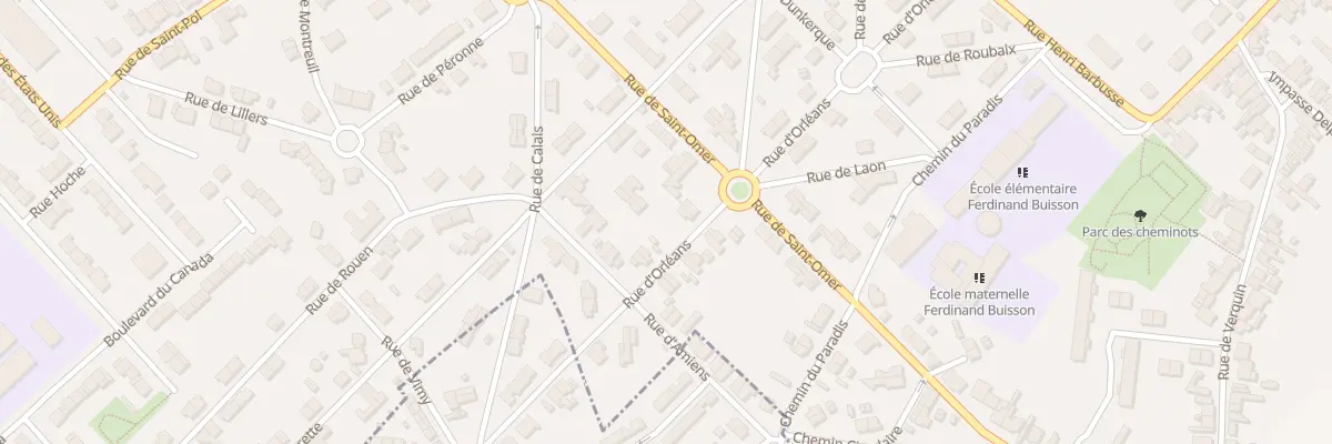Plan du 14B Rue d’Orléans à Béthune