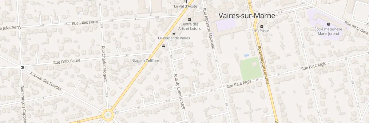 Plan du 9 Rue du Colonel Moll à Vaires-sur-Marne