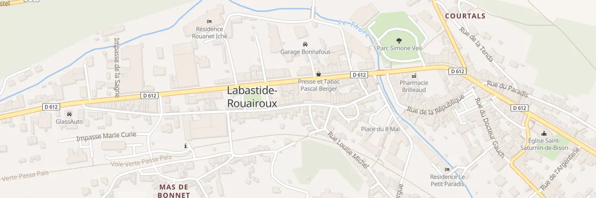 Plan du 21 Rue Gambetta à Labastide-Rouairoux