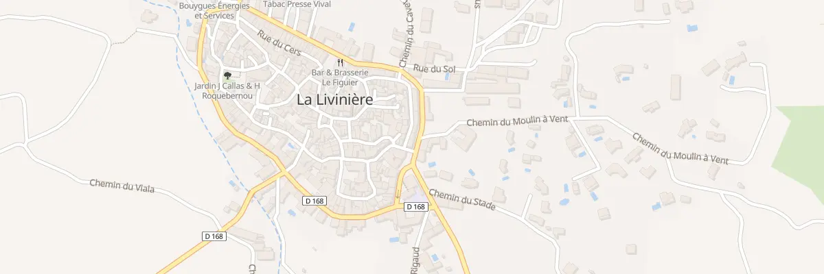 Plan du 1 Rte des Meulieres à La Livinière